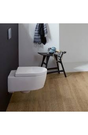 Water wc sospeso senza brida Avento in ceramica bianco, sedile soft close incluso VILLEROY & BOCH