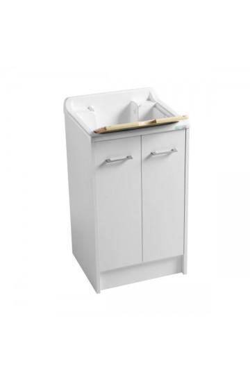 Colavene Domestica Lavapanni Tela Bianco 50x45x86 cm dotato di vasca in ABS lucido